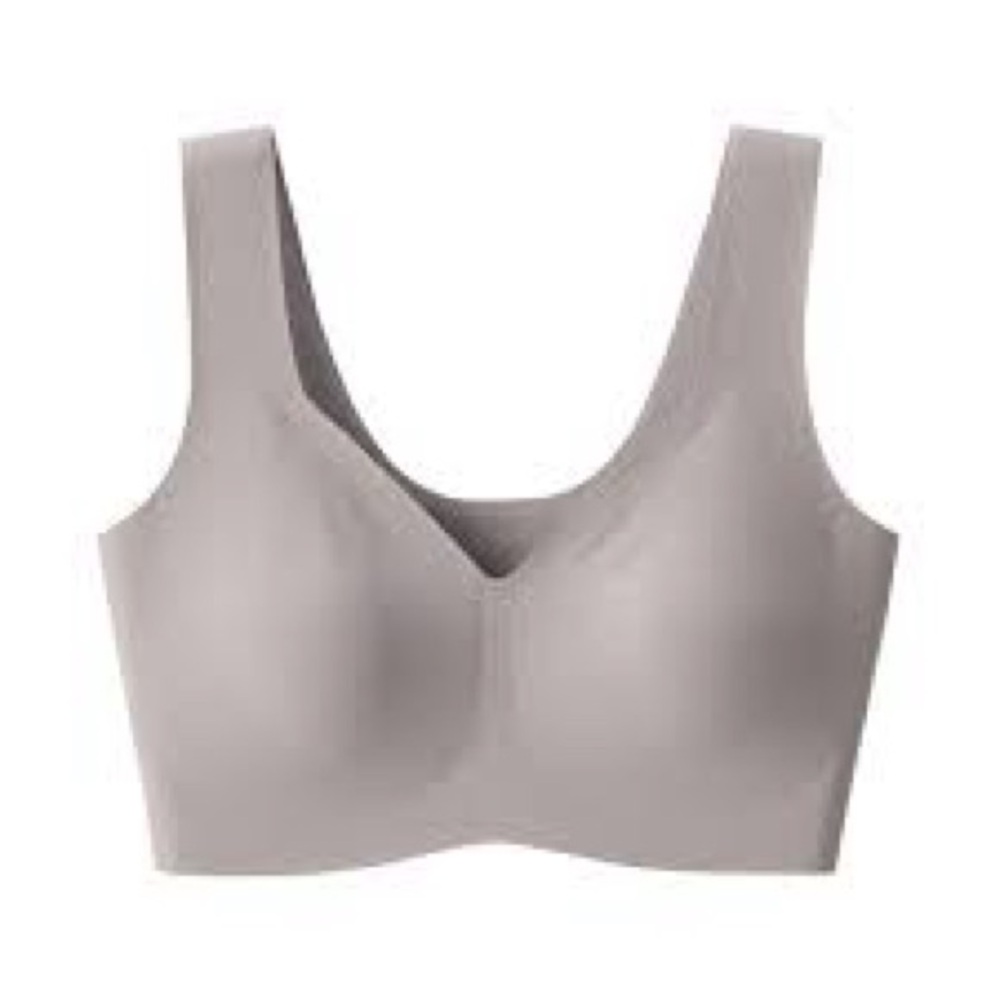 Muji Wireless Seamless Bra in Light Taupe